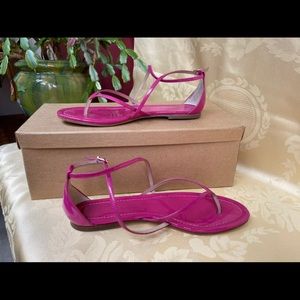 JCrew patent sandals size 7.5